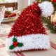 Toptan Tel Noel Baba Şapkası Yılbaşı Süsü