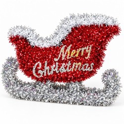 Toptan Tel Yılbaşı Kızağı Küçük Merry Christmas Yazılı