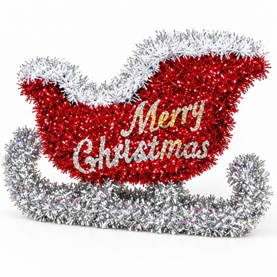 Toptan Tel Yılbaşı Kızağı Küçük Merry Christmas Yazılı Toptan Tel Yılbaşı Kızağı Küçük Merry Christmas Yazılı