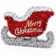 Toptan Tel Yılbaşı Kızağı Küçük Merry Christmas Yazılı Toptan Tel Yılbaşı Kızağı Küçük Merry Christmas Yazılı