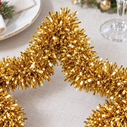 Toptan Tel Yılbaşı Yıldızı Büyük Gold