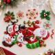 Toptan Yılbaşı Cam Sticker Seti Noel Baba Temalı Toptan Yılbaşı Cam Sticker Seti Noel Baba Temalı