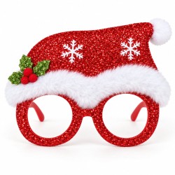 Toptan Yılbaşı Gözlüğü Noel Şapkalı 3 Renk