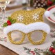 Toptan Yılbaşı Gözlüğü Noel Şapkalı 3 Renk