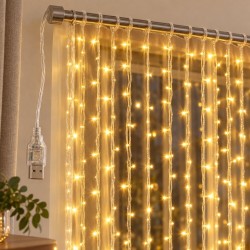 Toptan Yılbaşı Perde Işık 3x3 Metre USB Girişli