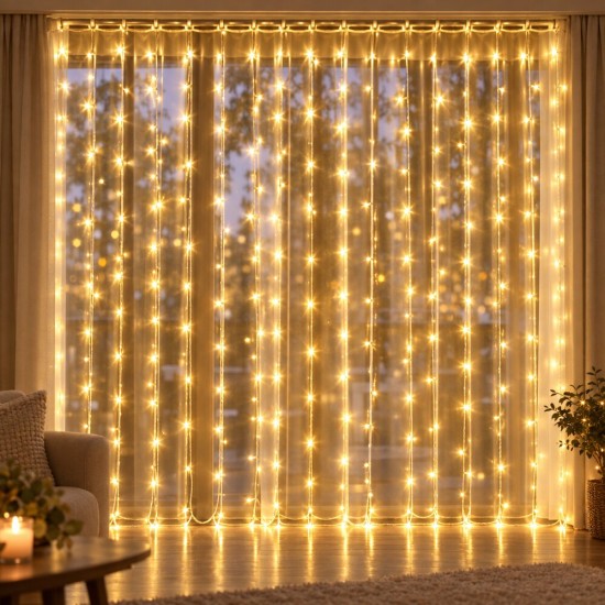 Toptan Yılbaşı Peri Perde Işık 3x2 Metre Toptan Yılbaşı Peri Perde Işık 3x2 Metre