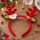 Toptan Yılbaşı Tacı Geyik Boynuzlu Noel Babalı