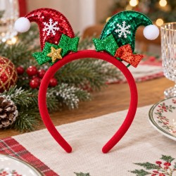 Toptan Yılbaşı Tacı Noel Şapkalı 3 Model Toptan Yılbaşı Tacı Noel Şapkalı 3 Model