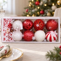 Toptan Yılbaşı Top Süs Kutulu Karma Set 20 Adet 5 cm Toptan Yılbaşı Top Süs Kutulu Karma Set 20 Adet 5 cm