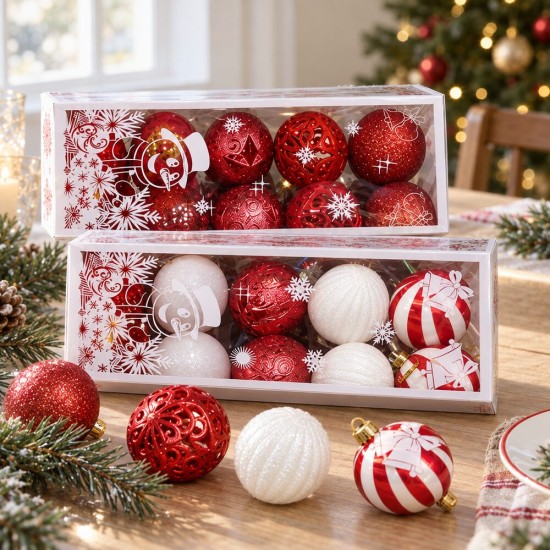 Toptan Yılbaşı Top Süs Kutulu Karma Set 20 Adet 5 cm Toptan Yılbaşı Top Süs Kutulu Karma Set 20 Adet 5 cm