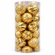 Toptan Yılbaşı Topu 24'lü 6 cm Gold 4 Model