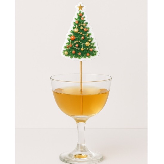 Toptan Yılbaşı Kürdanı 8'li Set – Yeni Yıl Temalı