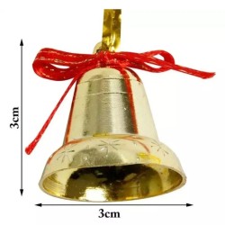 Toptan Yılbaşı Ağaç Süsleri Dekoratif Çan (6 Adet) Toptan Yılbaşı Ağaç Süsleri Dekoratif Çan (6 Adet)